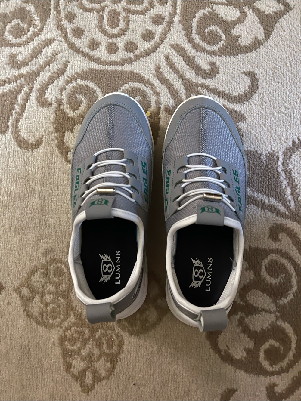 Boys Gray LUMN8 Casual Sneakers